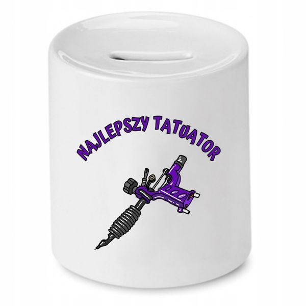 Dla Tatuażysty Prezent Skarbonka Najlepszy Z Nadrukiem Ze Zdjęciem zdjęcie 1