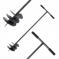 ŚWIDER RĘCZNY DO ZIEMI GLEBY 17cm 115cm WIERTŁO RĘCZNE OGRODOWE DO SŁUPKÓW