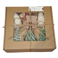 Świeca Dekoracyjna Sojowa Podziękowania Prezent Zestaw Świąteczny Box