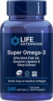 LIFE EXTENSION Super Omega-3 EPA/DHA z Lignanami Sezamowymi (240 kaps.)