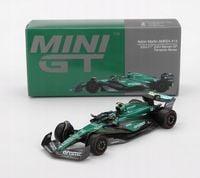 MINI GT ASTON MARTIN AMR24 #14 F.Alonso Bahrain GP 2024 1:64