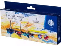 Wysokiej jakości pastele suche do malowania i rozcierania zestaw 12 kolorów