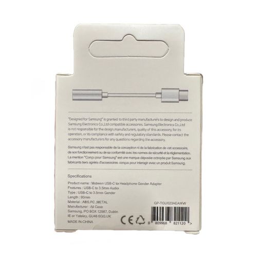 Adapter do słuchawek Samsung DAC USB-C - mini jack 3.5mm - biały na Arena.pl