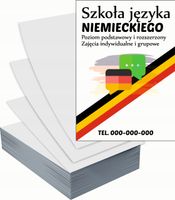 Ulotki A5 reklamowe firmowe 100 szt dużo wzorów do wyboru SZKOŁA JĘZYKOWA