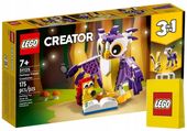 LEGO 31125 ZWIERZĘTA 3w1 SOWA WIEWIÓRKA KRÓLIK JEŻ