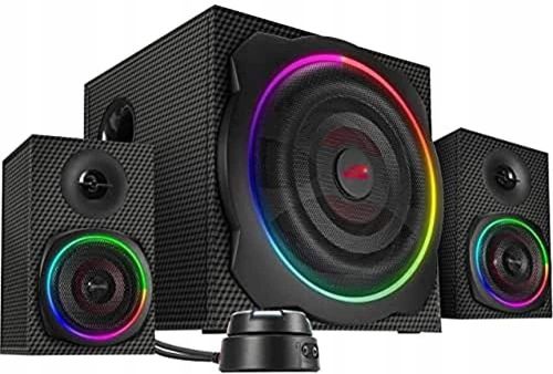 Zestaw głośników 2.1 SpeedLink Gravity Carbon RGB 120 W Bluetooth czarny na Arena.pl