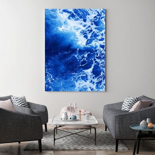Deco Panel, Niebieskie fale 40x60 na Arena.pl