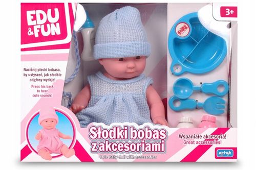 ARTYK EDU&FUN LALKA SŁODKI BOBAS MÓWI +AKCESOR na Arena.pl