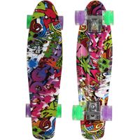 DESKOROLKA PLASTIKOWA 22 CALE ENERO GRAFFITI PINK LED 1030852