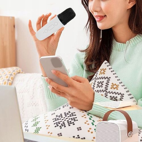 MIKROFON BEZPRZEWODOWY KARAOKE GŁOŚNIKIEM BLUETOOTH GŁOŚNIK Z KOLOROWYM LED na Arena.pl