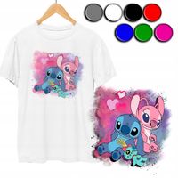 KOSZULKA DZIECIĘCA T-SHIRT Z NADRUKIEM - STICH STICZ KOLORY - XXS 98-104