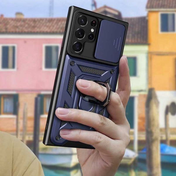 Spacecase Camring Galaxy S22 Ultra Blue zdjęcie 7