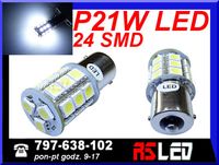 żarówka LED P21W 24 Premium LED SMD 12v 24v dzienne DRL ba15s jakość