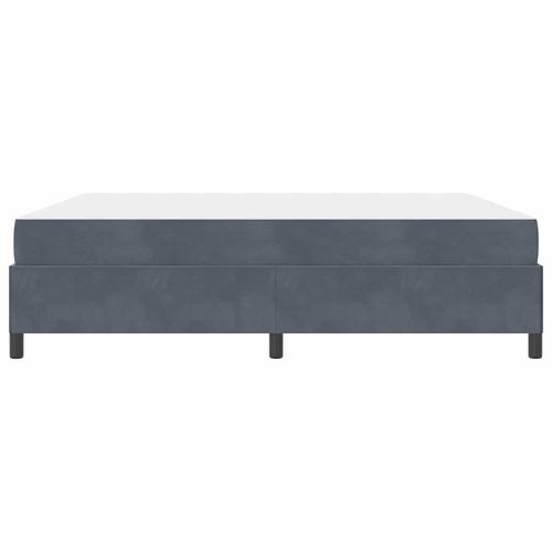 Ramka łóżka Ciemnoszary, szary i biały 180 x 200 cm Aksamit na Arena.pl