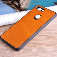 Etui AIORIA Vintage LEATHER do Xiaomi Mi 8 Lite pomarańczowy