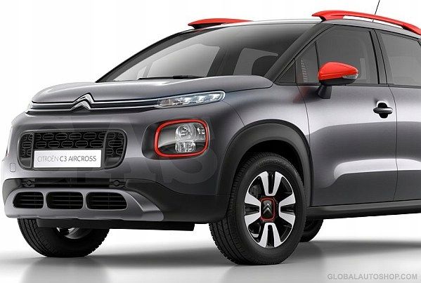 Citroen C3 Aircross - Chromowane Listwy Grill Chrom Atrapy Zderzaka Tuning zdjęcie 2