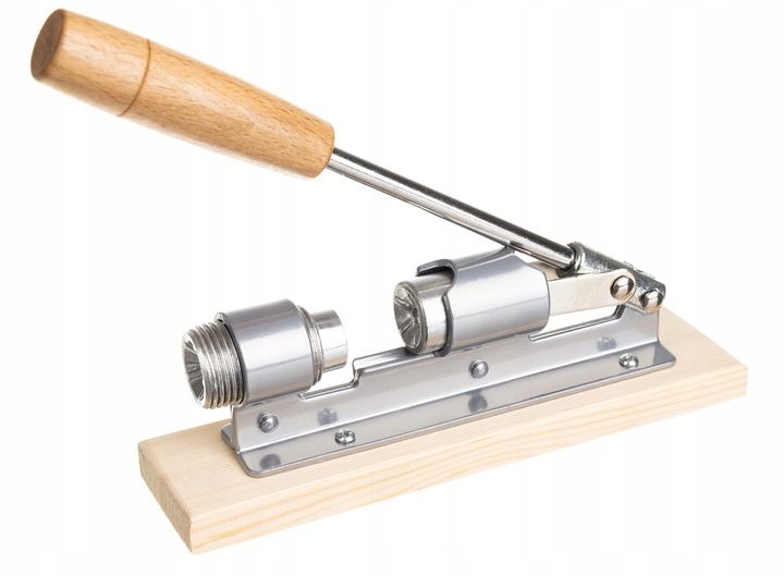 Dziadek do Orzechów na Podstawce Mocny Stalowy Duży Solidny Drewniany Spód zdjęcie 8