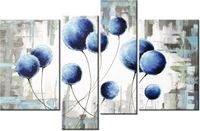 130CM 85 OBRAZ 4 ELEM ABSTRAKCYJNE DMUCHAWCE ŚCIENNY