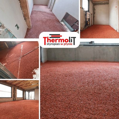 THERMOLIT styropian podłogowy w płynie GRANULAT EPS100 styrobeton worek 60l na Arena.pl