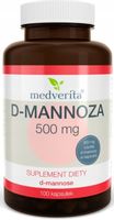 MEDVERITA D-mannoza 500 mg układ moczowy 100 kapsułek
