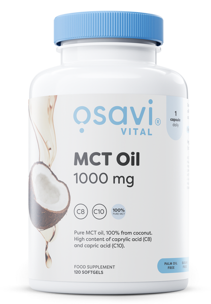 Osavi MCT Oil, 1000mg - 120 kaps. zdjęcie 1