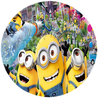 Opłatek na tort Minionki