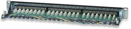 Patch panel FTP Cat6 24 porty, 1U, czarny zdjęcie 3