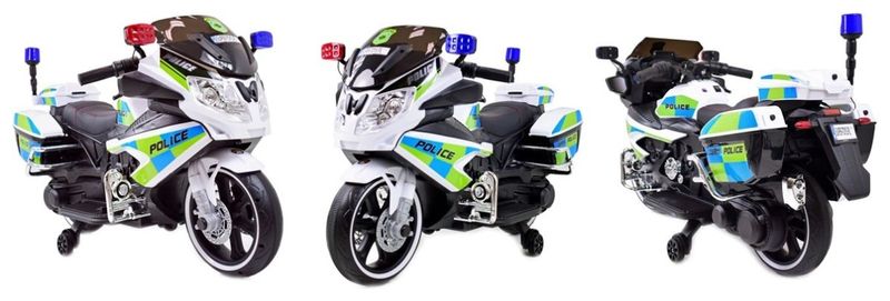 MEGA MOTOR POLICYJNY NA AKUMULATOR, KOGUT, MEGAFON, MOC/BEJ8188 zdjęcie 7