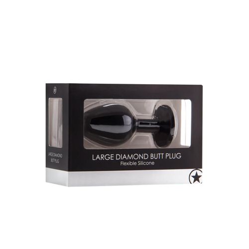 Diamond Butt Plug - Large Black na Arena.pl