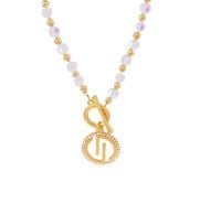 naszyjnik z kamienia z zawieszką (c21/kor/59au)