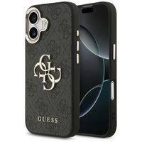 Etui Guess 4G Big 4G Classic Logo do iPhone 17 czarny złoty