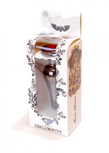 plug jewellery dark silver butt plug  red na Arena.pl