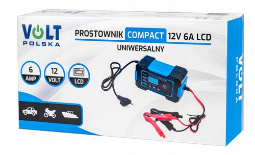 PROSTOWNIK ŁADOWARKA DO AKUMULATORA LCD 12V 6A na Arena.pl