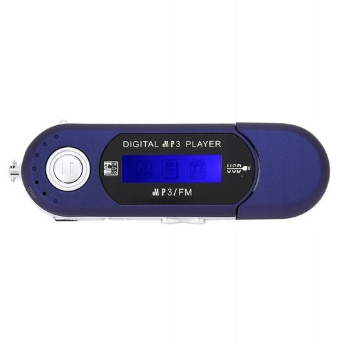 ODTWARZACZ MP3 USB PENDRIVE RADIO FM NIEBIESKI na Arena.pl