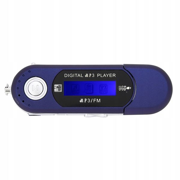 ODTWARZACZ MP3 USB PENDRIVE RADIO FM NIEBIESKI zdjęcie 9