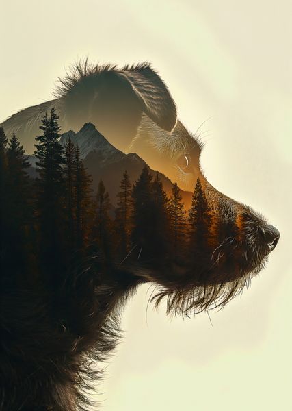 Plakat 67,5x95cm Psi Duch Lasu zdjęcie 1