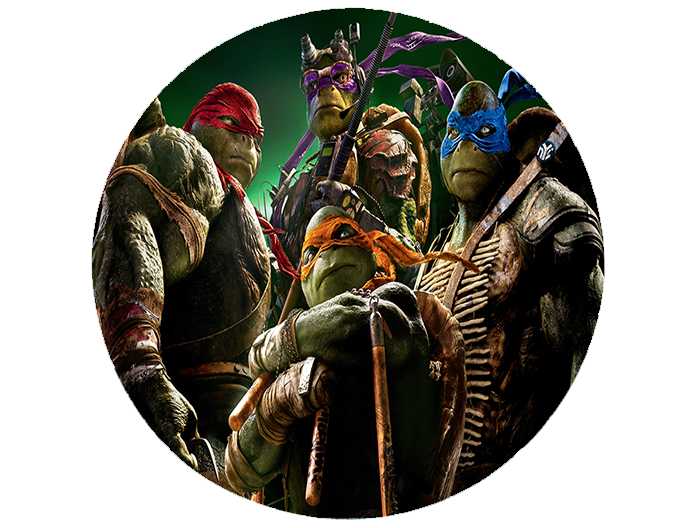 Opłatek na tort Żółwie Ninja zdjęcie 1