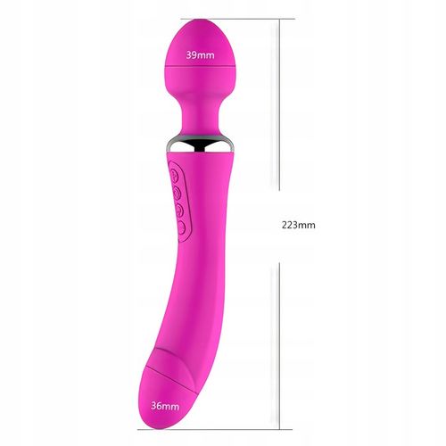 LUKSUSOWY WIBRATOR DAMSKI 2w1 PODGRZEWANY DO 45stC - USB DAWCA ORGAZMÓW na Arena.pl