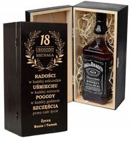 SKRZYNKA NA WHISKY JACK DANIELS PREZENT URODZINY 18 20 25 30 35 40 45