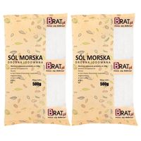 Sól MORSKA drobna JODOWANA 1kg (2x500g) Wysoka JAKOŚĆ