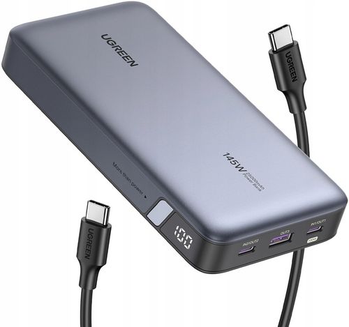 Powerbank UGREEN PB205 25000 mAh 145W Szary na Arena.pl