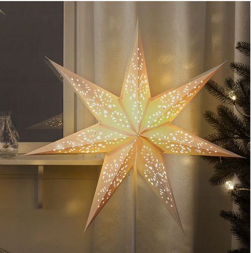 IKEA STRALA lampa stołowa gwiazda Boże Narodzenie koronka na Arena.pl