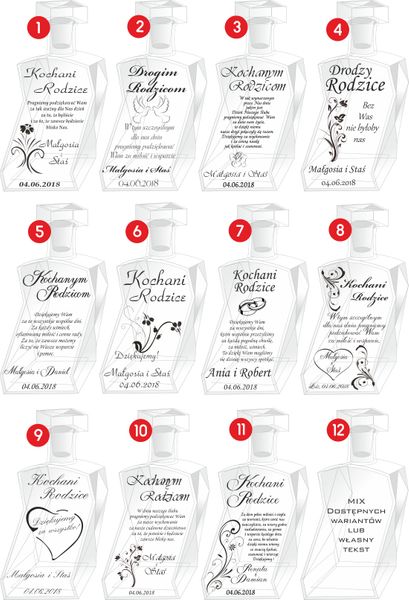 Karafka Podziękowanie dla Taty Brata Świadkowi zdjęcie 4