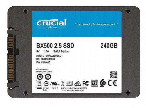 Dysk CRUCIAL BX500 240GB SSD na Arena.pl