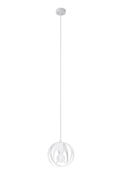 Wisząca lampa kuchenna SL.1083 biała kula nad wyspę zdjęcie 1