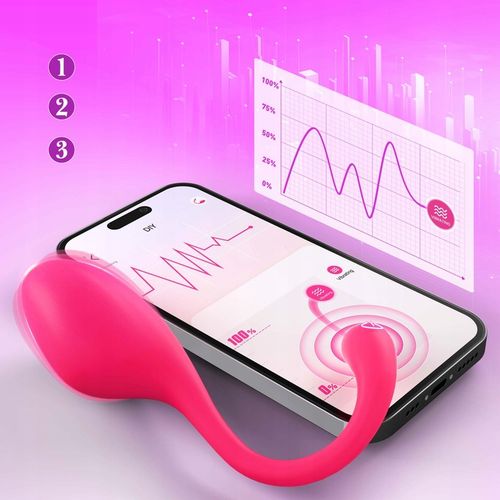 Wibrator dla kobiet sterowany aplikacją, stymulujący wibrujące jaja na Arena.pl