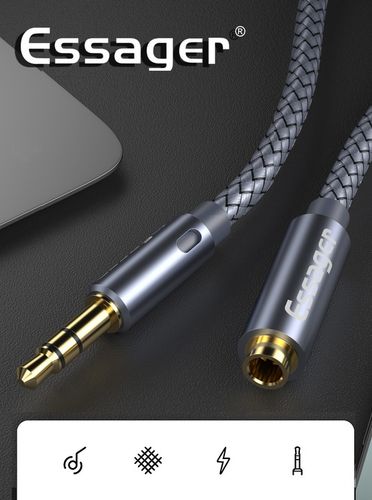 Kabel mini jack MINIJACK 3.5mm Przedłużacz 5M AUX DO AUDIO 3,5mm na Arena.pl