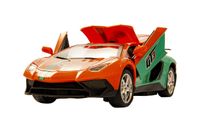 Samochód sportowy ze światłami LED zdalnie sterowany pomarańczowy