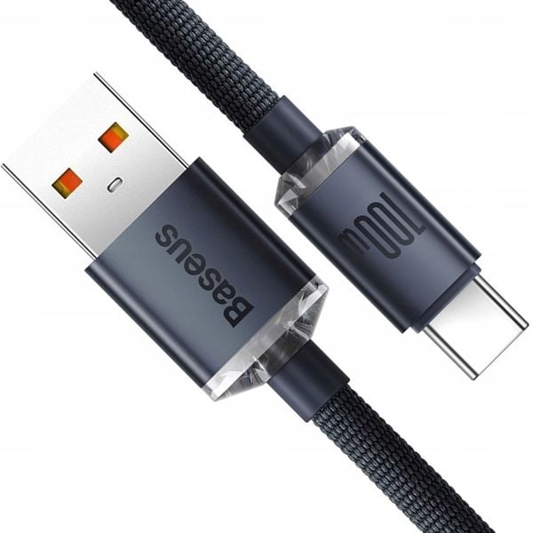 WZMACNIANY KABEL PRZEWÓD BASEUS USB USB-C 100W 6A 2M SZYBKIE ŁADOWANIE zdjęcie 2