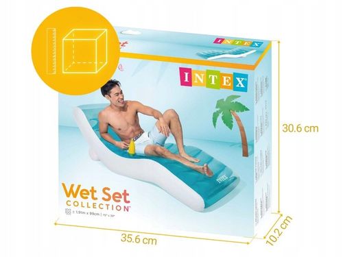 Materac do Pływania Dmuchany Fotel Leżak Plażowy Intex 56874 MODEL 2025 na Arena.pl